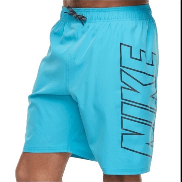 Nike Other - Nike Bright Blue Logo Swim Trunks